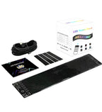 Led matrix panel dijital esnek ekran kumandalı uygulama kontrollü 16×64 pixel 9,2×37,4cm - G3A - KolayMagza KM Technology