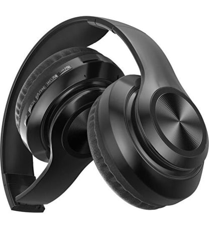 P68 kafa üstü hafıza kartı aux destekli ayarlanabilir katlanabilir mikrofonlu bluetooth kulaklık - U1C - KolayMagza