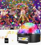 Disco topu kumandalı ışık (mp3 led magic ball) usb sd kart hafıza destekli bluetooth hoperlör - H1A - KolayMagza