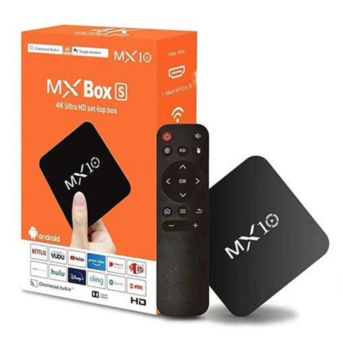 MX10 4K Ultra HD Android TV Box Medya Oynatıcı – Wi-Fi Destekli Akıllı Smart TV Dönüştürücü Zayden