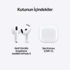 Aple airpods 4.nesil anc aktif gürültü engellemeli ios android uyumlu bluetooth kulaklık - B2N - KolayMagza