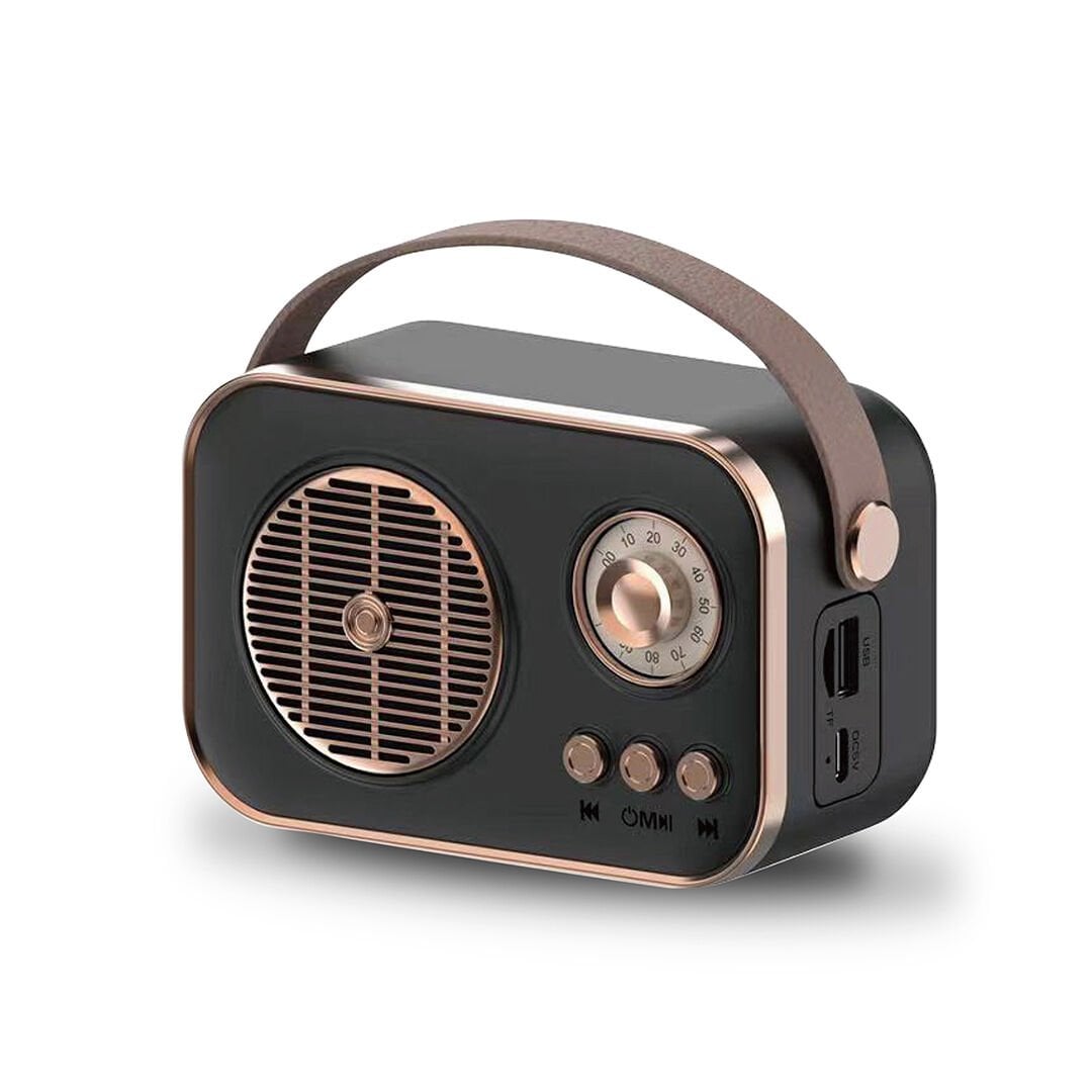 M4 Retro Nostaljik Tasarım Bluetooth Hoparlör - Taşınabilir Kablosuz Speaker KolayMagza KM Technology - Toptan Telefon Aksesuarları