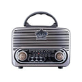 Nns ns-8092BT nostajli radyo retro wirless bluetooth hoparlör tws usb/tf destekli şarj edilebilir 18650 mah hoparlör - H3L