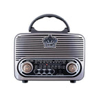 Nns ns-8092BT nostajli radyo retro wirless bluetooth hoparlör tws usb/tf destekli şarj edilebilir 18650 mah hoparlör - H3L - KolayMagza