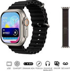 Hk10 ultra-a 49mm amoled ekran akıllı saat – çift kordon, üstün performans ve şık tasarım - A1NA - KolayMagza