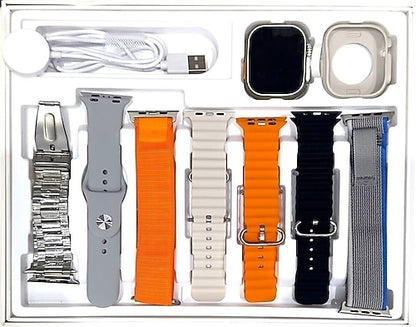RM8 Pro Max 49mm AMOLED Ekran Akıllı Saat – 7 Kordon Seçeneği ve Kılıfı ile Şık Tasarım, Spor & Sağlık Takibi, Uzun Pil Ömrü