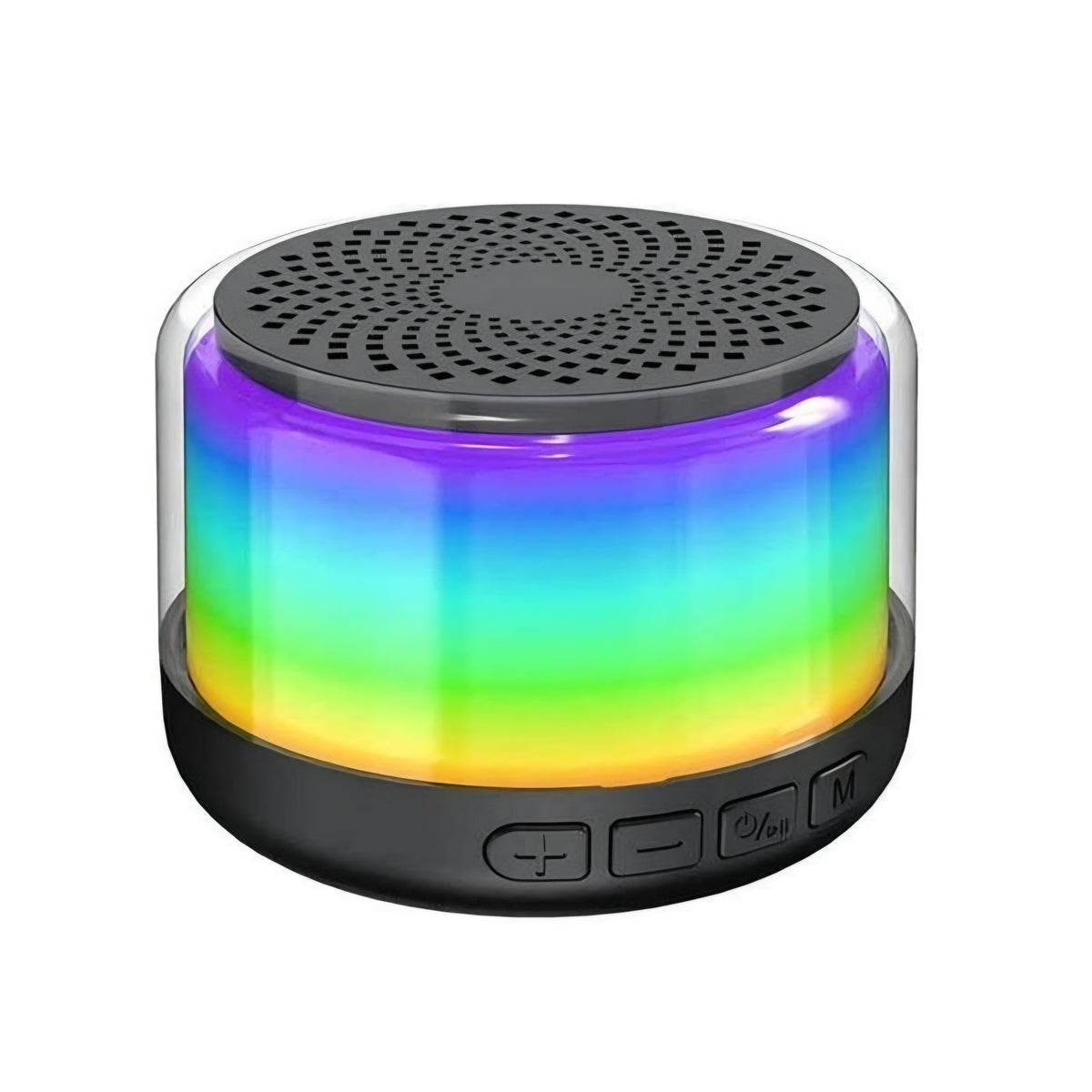 ( 5 adet ) Xertmt H2 RGB LED Işıklı Taşınabilir Bluetooth Hoparlör - Kablosuz Ses Bombası Tucci