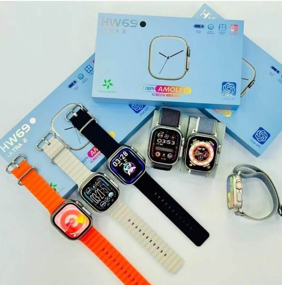 Hw69 ulta2 49mm 2,1 inç amoled ekranlı ios android uyumlu akıllı saat - A3B - KolayMagza
