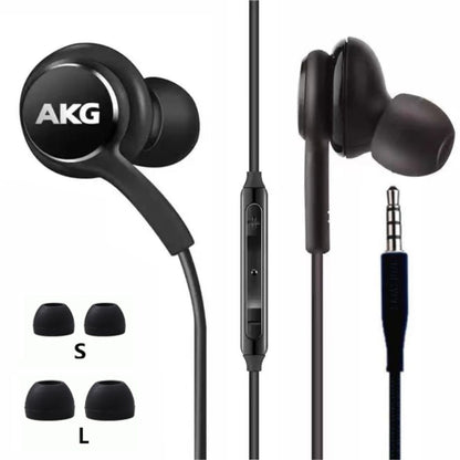 سماعات أذن سلكية من سامسونج AKG مقاس 3.5 ملم مع ميكروفون