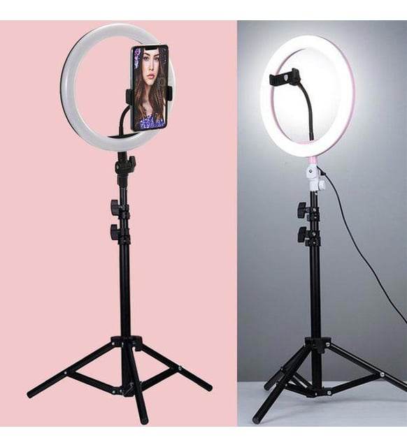 Ring fill light beyaz sarı selfie 26cm ışığı ayak dahil hx-260 - G2B - KolayMagza