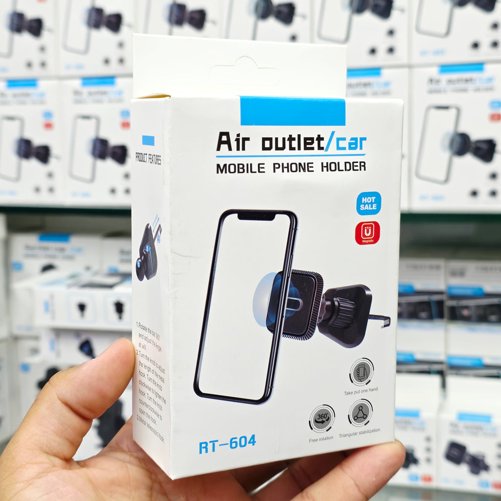 Mıknatıslı Araç İçi Telefon Tutucu Izgara Uyumlu Kancalı 360 Derece Dönebilen Telefon Tutacağı