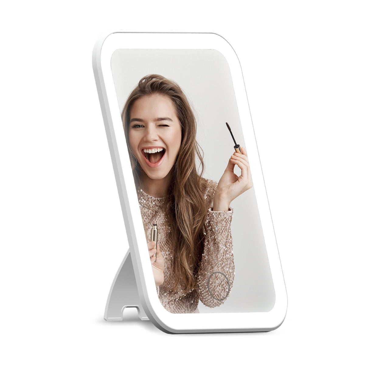 LED Işıklı Makyaj Aynası - Dokunmatik Ayarlanabilir Masa Aynası Nexer