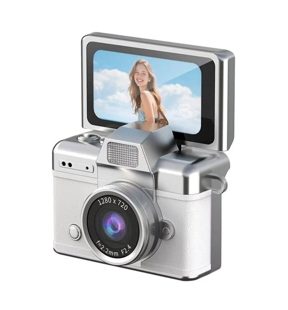 Mini Flip Dijital Kamera - Retro Tasarım Taşınabilir Çocuk Ve Yetişkin Kamerası