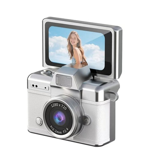 Mini Flip Dijital Kamera - Retro Tasarım Taşınabilir Çocuk Ve Yetişkin Kamerası