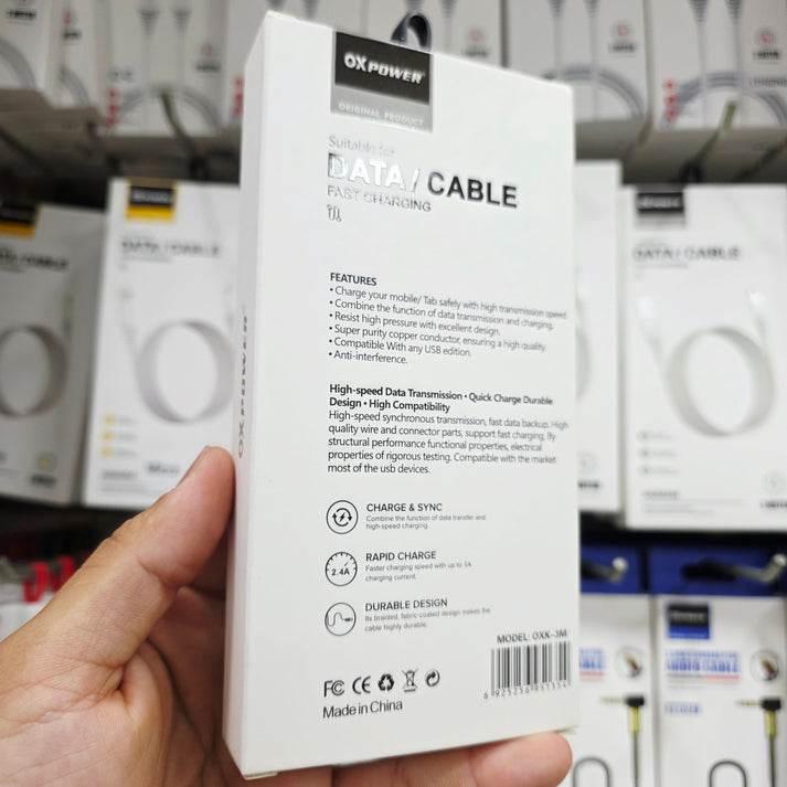 3-meter 2.4A fast data transfer and charging cable