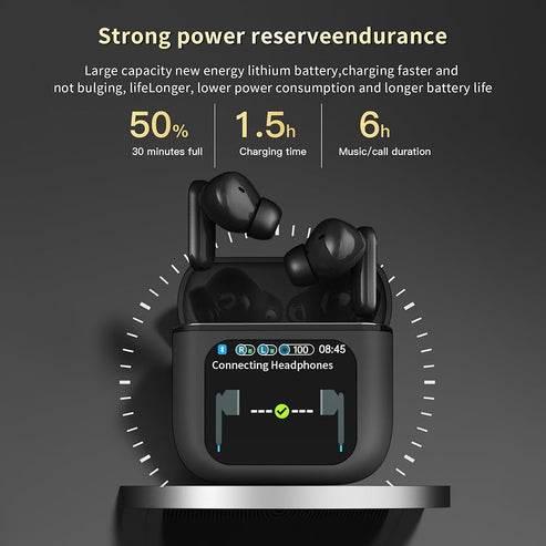Se-60 bluetooth 5,4 kulak içi kablosuz kulaklık | anc & enc gürültü engelleme, dokunmatik ekran, pure bass ses teknolojisi