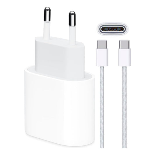 مجموعة شحن الجيل الجديد من Apple بمخرج TypeC بقدرة 20 وات وكابل TypeC إلى TypeC