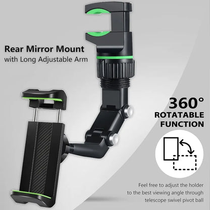 360 degree adjustable vacuum in-car phone holder mounted on the rearview mirror re-03 - R1B