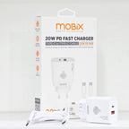 ( 5 adet ) 20W Usb ve TypeC çift çıkışlı şarj başlık ve 1m kablo seti MBX