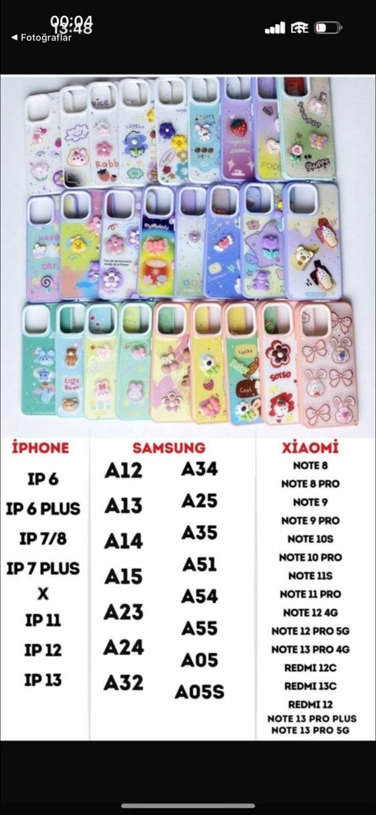 Tüm kılıflar (WhatsApp liste alın) - KolayMagza