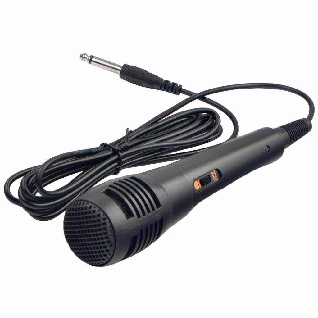 Kablolu el mikrofonu | aç-kapa tuşlu | hoparlör ve anfi sistemleri ile uyumlu | konuşma & anons mikrofonu - G4D - KolayMagza