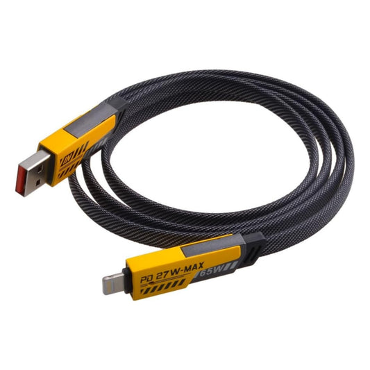 كابل شحن سريع مضفر 4 في 1 | 65 واط PD وشحن سريع 25 واط | USB وType-C إلى Lightning وType-C