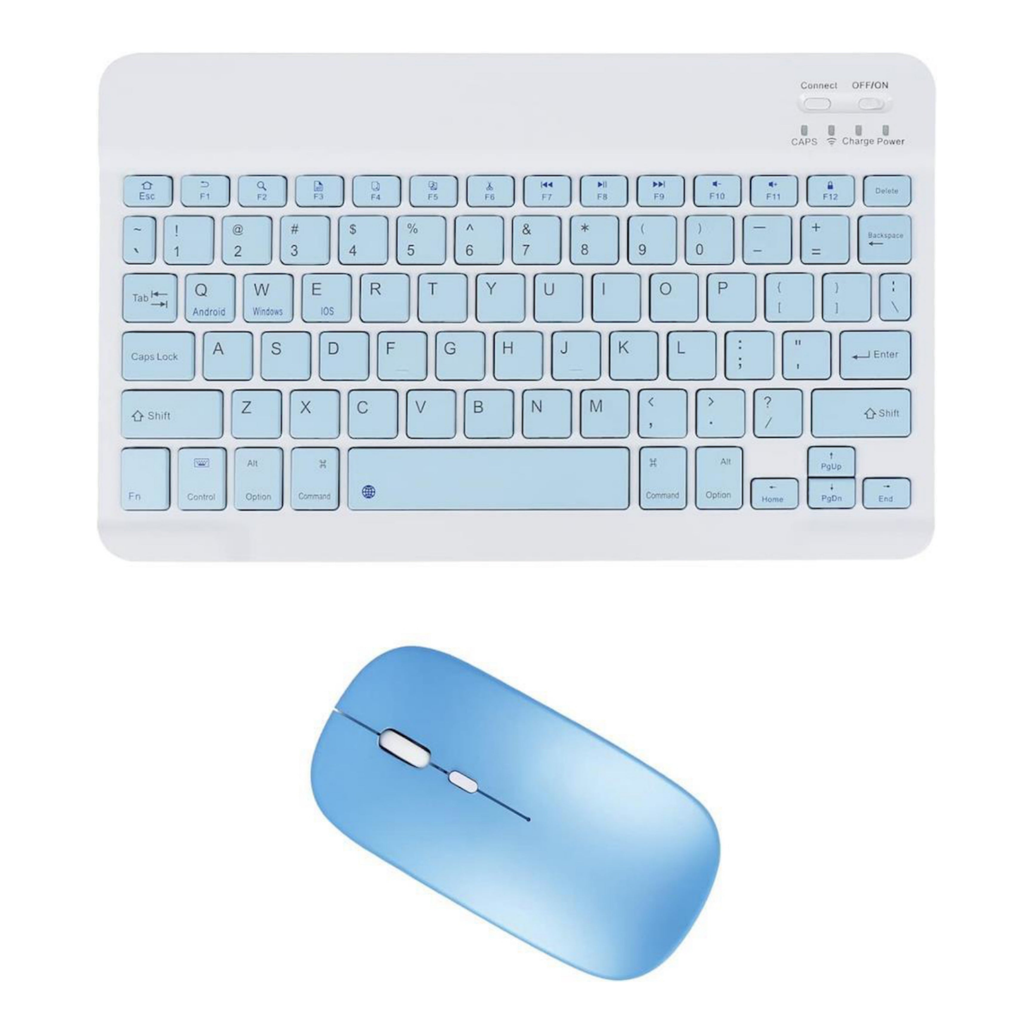 Kablosuz mouse & klavye seti şarj edilebilir bluetoothlu taşınabilir mouse & keyboard kit