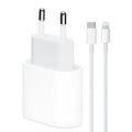 25w usbc adaptörü ve 1m usbc lightning pd kablo şarj seti