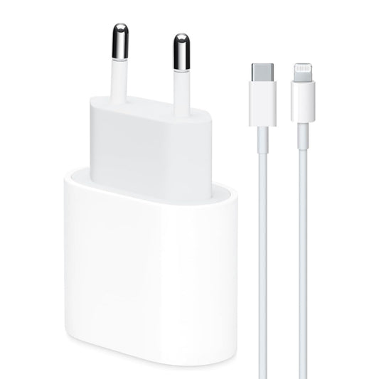 Apple 20W USBC Adapter and 1M USBC Lightning PD Cable Charger Set - S2G