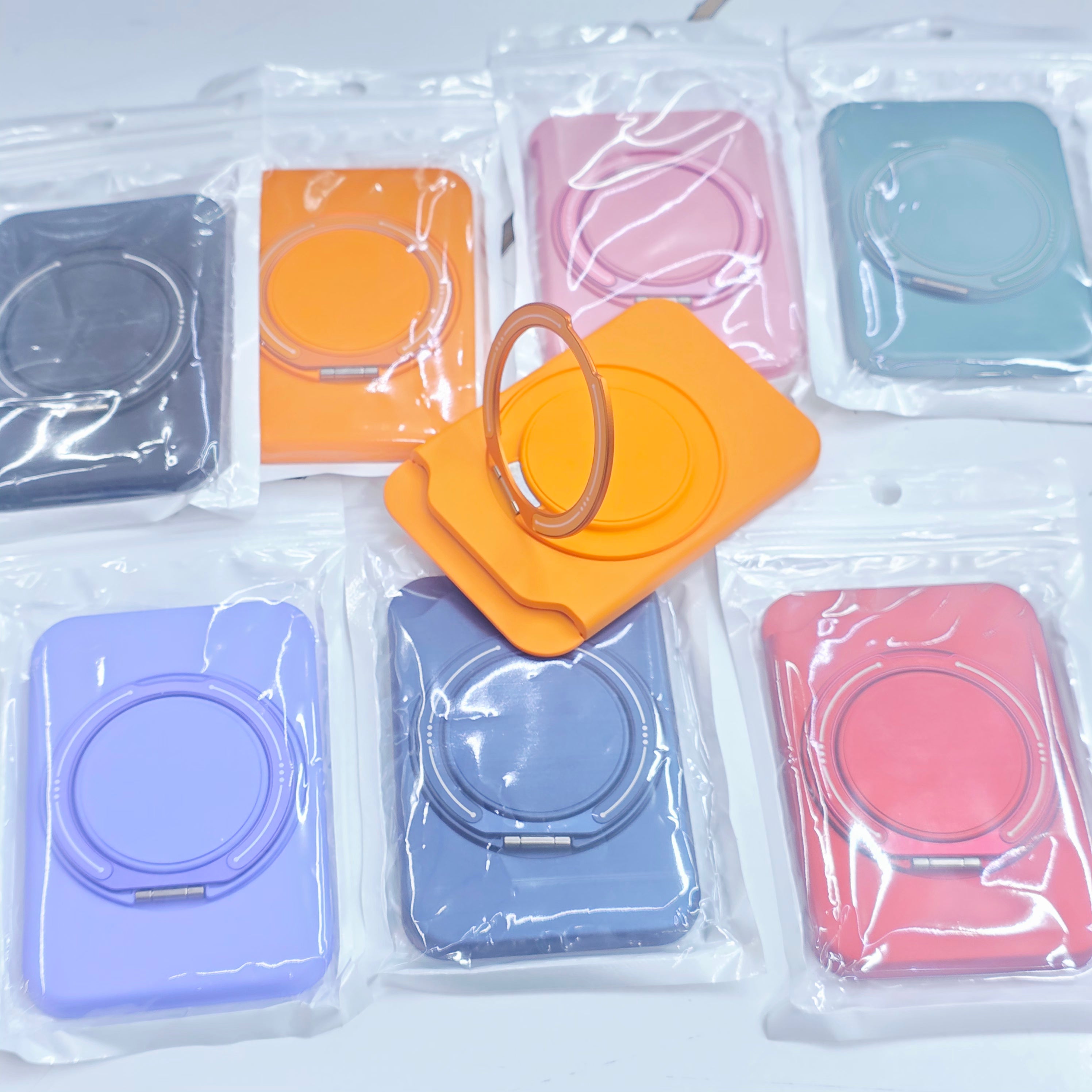 iPhone Uyumlu MagSafe Mıknatıslı Kartlık ve Yüzüklü Stand M47