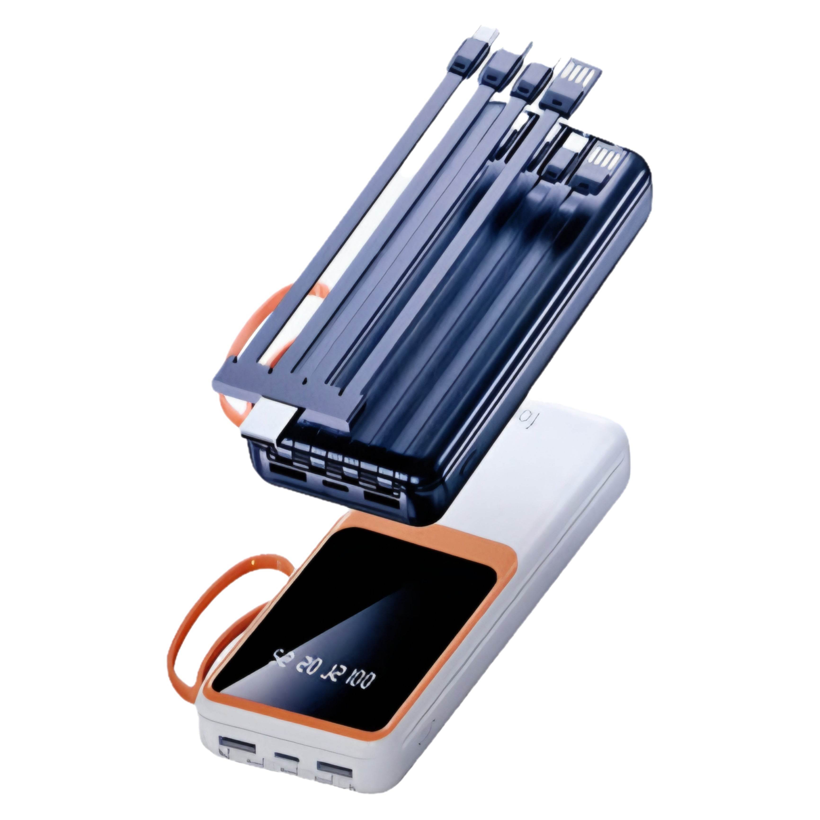 Forefo 20.000 mah powerbank | led seviye göstergeli | çift usb çıkışlı | yüksek hızlı şarj | taşınabilir şarj cihazı - P1İ - KolayMagza