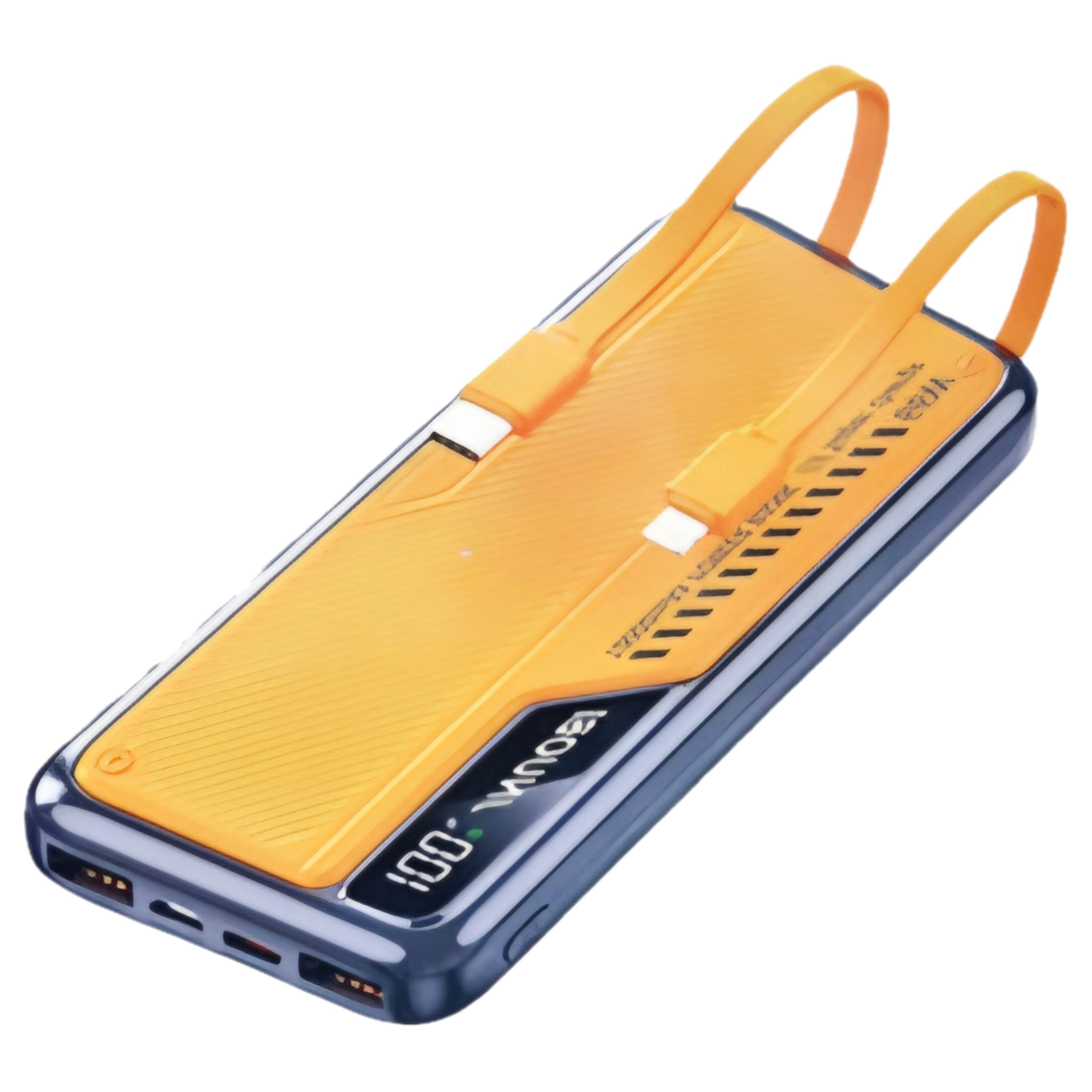 10,000 mah kendisinden lightning typec kablolu pd hızlı 66w destekli led göstergeli powerbank dy-42 - P1P - KolayMagza