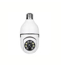 Wifi panorama camera mikrofonlu 360 derece döner led ışıklı gece görüşlü full hd ampul kamera APPEX