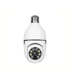 Wifi panorama camera mikrofonlu 360 derece döner led ışıklı gece görüşlü full hd ampul kamera APPEX