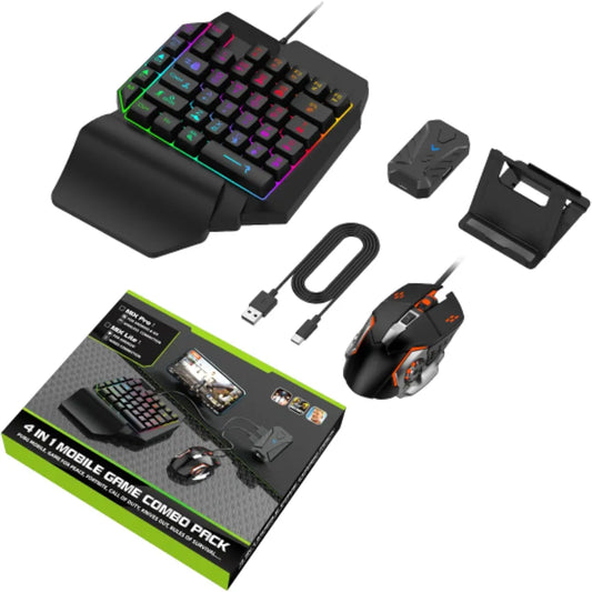 4'ü 1 arada mobile game combo set | mıx elıte+ kablosuz bağlantılı, yapay zeka destekli gamepad | pubg & tüm mobil oyunlar için uyumlu - G4C