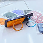 iPhone Uyumlu MagSafe Mıknatıslı Kartlık ve Yüzüklü Stand M47