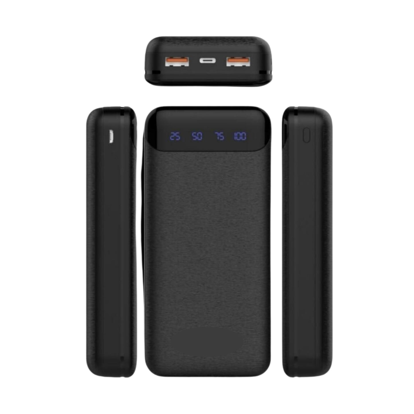 بنك طاقة محمول LP-504 بسعة 22500 مللي أمبير في الساعة ومدخل USB مزدوج ومدخل PD بقوة 25 وات مدعوم بضوء LED على مستوى منخفض