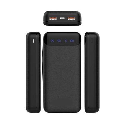 بنك طاقة محمول LP-504 بسعة 22500 مللي أمبير في الساعة ومدخل USB مزدوج ومدخل PD بقوة 25 وات مدعوم بضوء LED على مستوى منخفض