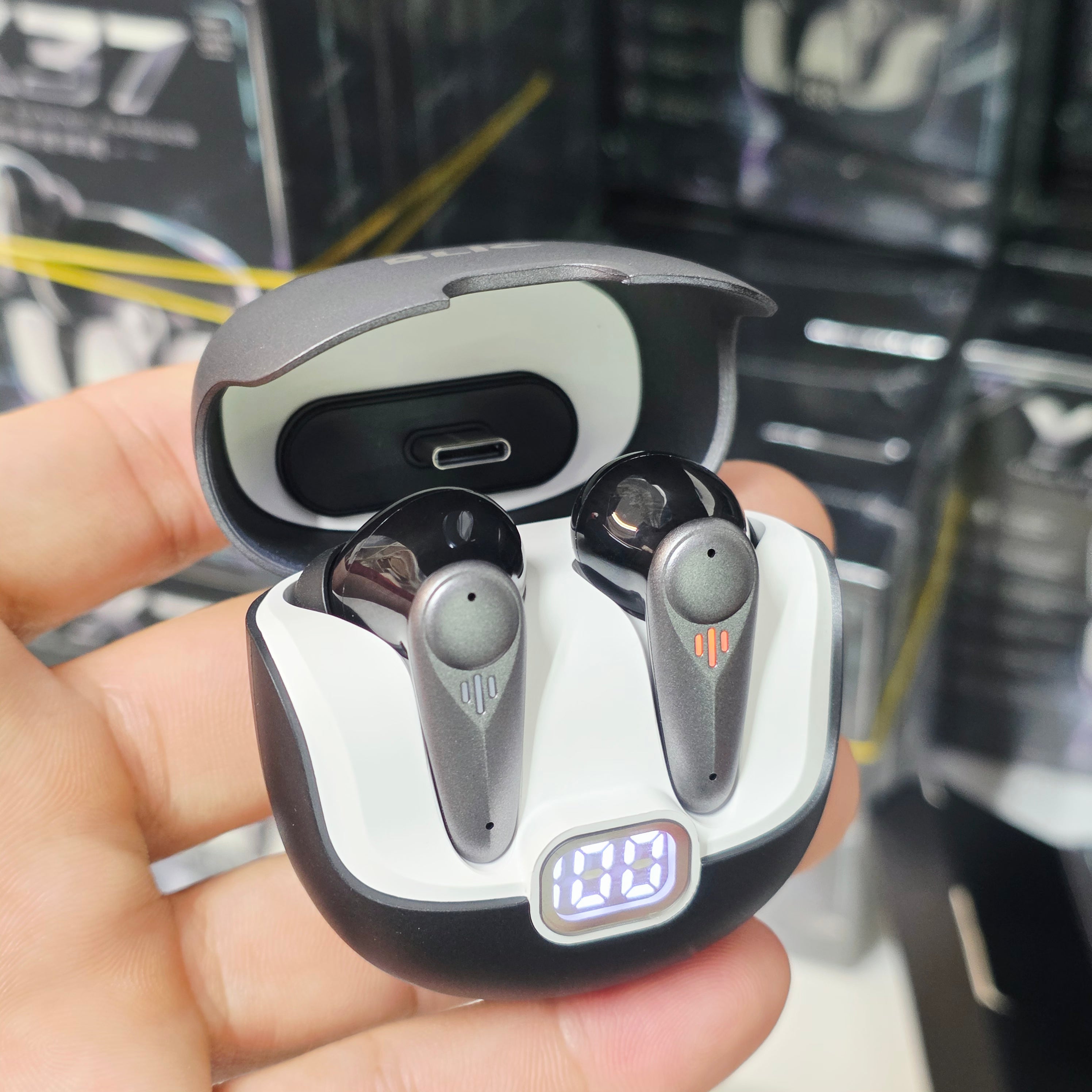 YX37 True Wireless Kablosuz Oyuncu Kulaklığı - Ultra Düşük Gecikme, 4-Mikrofon ANC & ENC, 2.4G Dongle Destekli Bluetooth Kulaklık Alyam