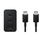 65w trio 3ü1 arada (typec 65w + typec 25w + usb 15w) çıkışlı adaptör ve typec to typec kablo hızlı şarj seti - S1Z - KolayMagza KM Technology
