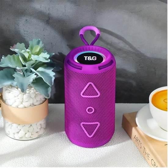 Tg-656 taşınabilir rgb led ışıklı baslı çift speakerli 1500mah 8w fm radyo sd kart usb aux destekli bluetooth hoperlör - H1R - KolayMagza KM Technology