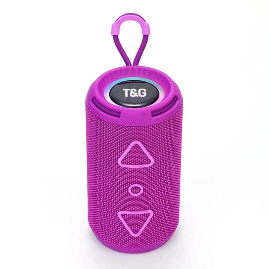 Tg-656 taşınabilir rgb led ışıklı baslı çift speakerli 1500mah 8w fm radyo sd kart usb aux destekli bluetooth hoperlör - H1R - KolayMagza