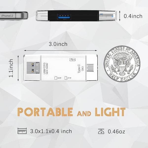 Usb/otg hub type-c - pc ve akıllı telefon uyumlu, çok fonksiyonlu kart okuyucu adaptör yd-40 - D1Z - KolayMagza