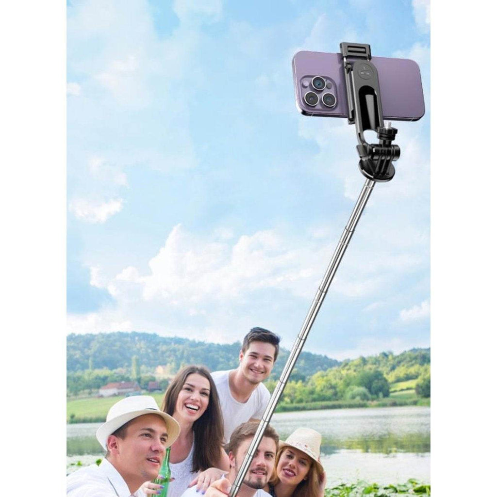 C13 bluetooth kumandalı selfie stick tripod | taşınabilir, katlanabilir, uzayabilir, çok amaçlı telefon tutucu - G4L - KolayMagza