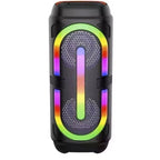 Greatnice GTS-2132 Siyah Mikrofonlu RGB LED Işıklı Taşınabilir Bluetooth Hoparlör Parti Speaker SANTRAL HAN