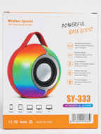 SY-333 Taşınabilir Kablosuz Bluetooth Hoparlör - RGB Renkli Işıklı, Güçlü Bass Boost, 5W RMS, TWS Destekli Ses Bombası Zayden