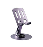 Masa üstü metal 360 derece döner telefon standı - N1E - KolayMagza