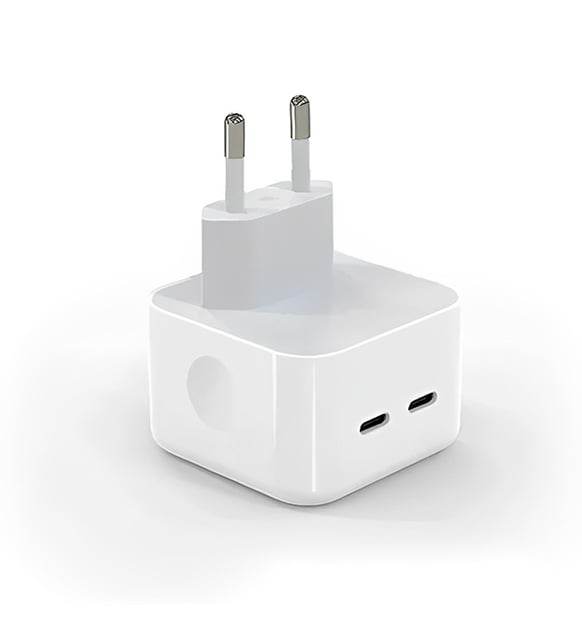 Logosuz 35w çift usb-c girişli ios android uyumlu hızlı şarj adaptör başlık - S1İ - KolayMagza