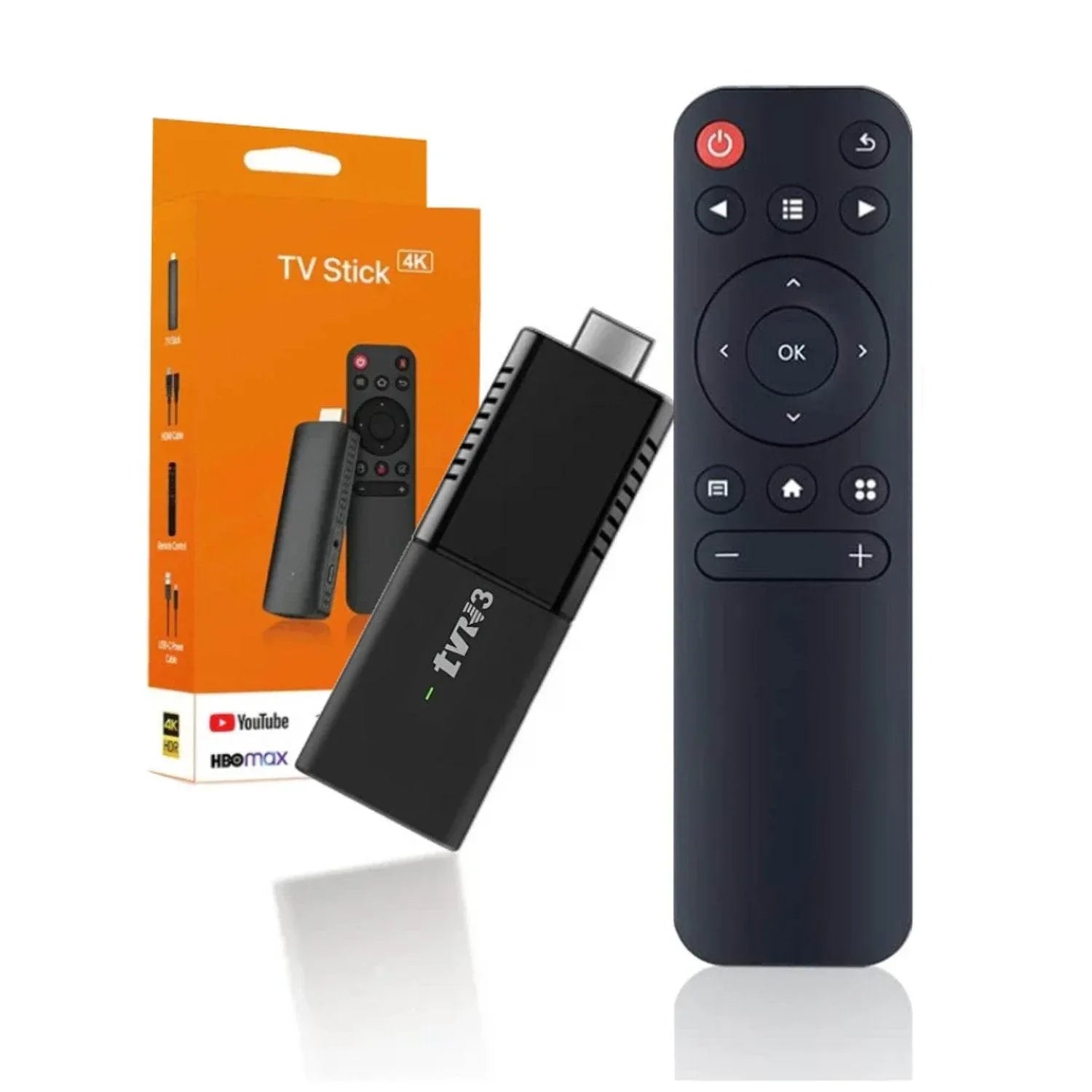 عصا أندرويد 4K فائقة الدقة للتلفزيون - تجربة ترفيه لا حدود لها على تلفزيونك، جهاز عرض شاشة أندرويد HDMI مع جهاز تحكم عن بعد وتطبيقات نيتفليكس ويوتيوب وجوجل