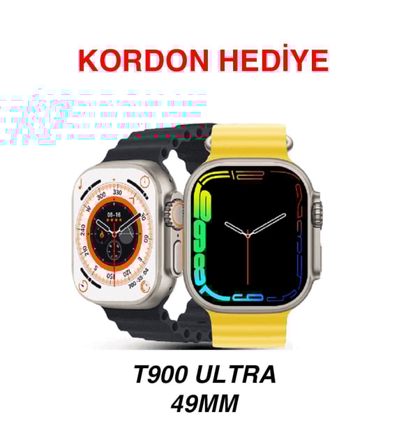 ساعة T900 Ultra الذكية بشاشة 2.09 بوصة مقاس 49 مم - حزام مزدوج، متوافقة مع أنظمة iOS وAndroid